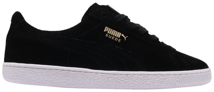 suede classic metal badge sneakers