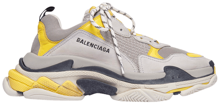 grey and yellow balenciaga