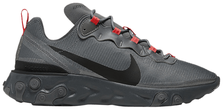 mens grey nike react element 55