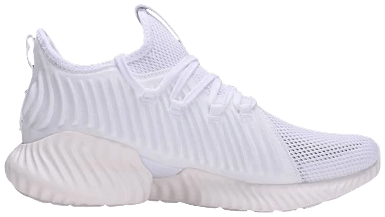 men's alphabounce instinct three stripe life running shoes white gold