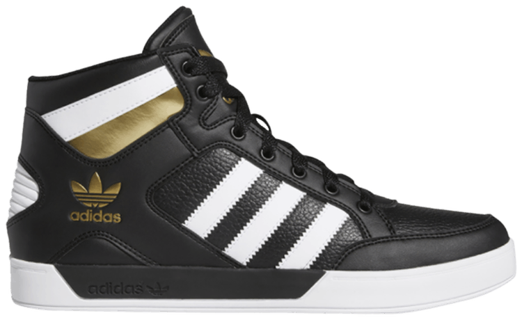 black and gold adidas high tops