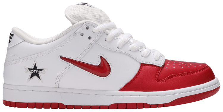 dunk low varsity red on feet