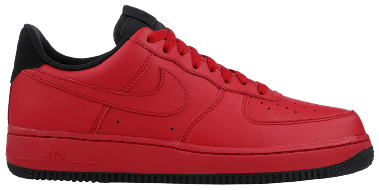 air force 1 low red and black