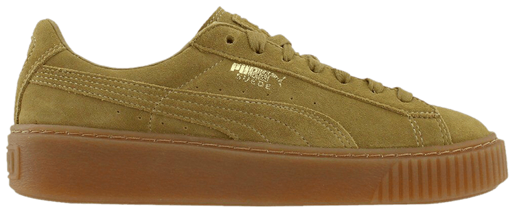 puma suede platform oatmeal