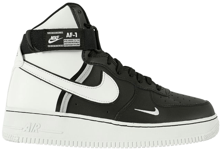 black and white air force 1 lv8 high top