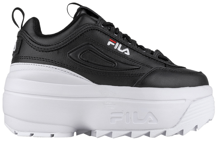 black fila disruptor wedge