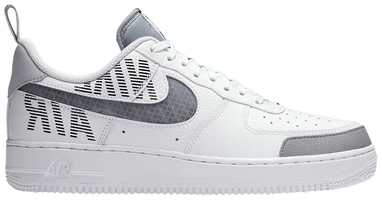 grey and white air force ones