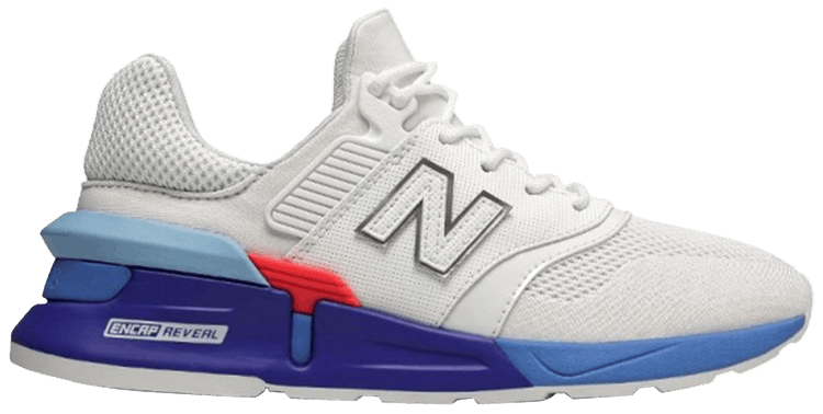 new balance 997 sport white red
