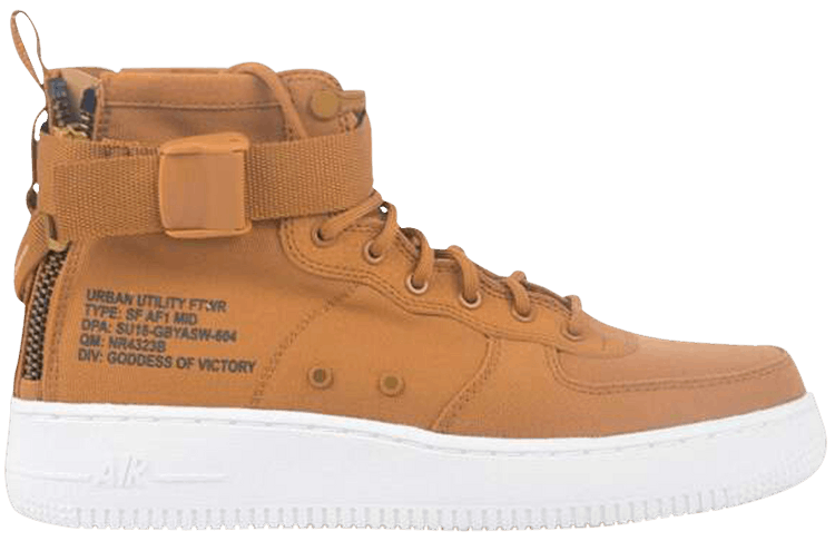 nike sf air force 1 mid desert ochre