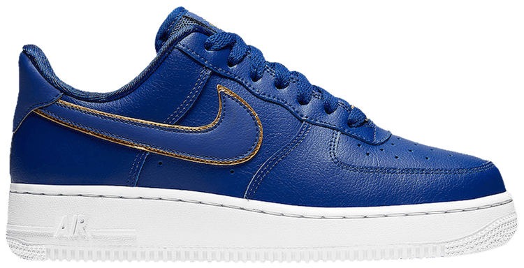 Wmns Air Force 1 Low 'Blue Gold Swoosh 
