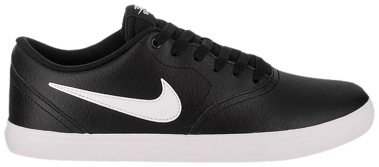 white nike black check