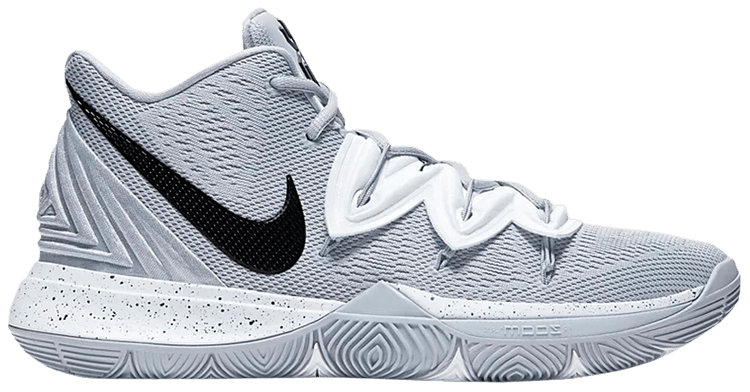 kyrie 5 grey and white