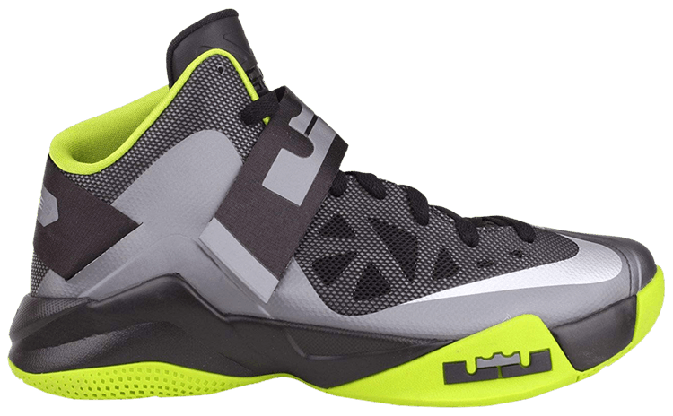 grey and green lebrons