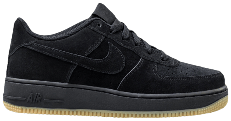 nike air force 1 suede black gum sole