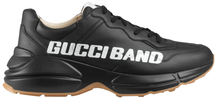 gucci rhyton sneakers black