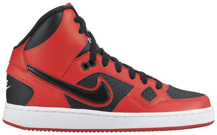 nike son of force mid red black