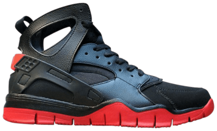 nike huarache black and red 2012