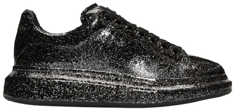 black glitter alexander mcqueen sneakers
