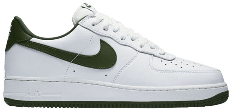 green and white air force ones