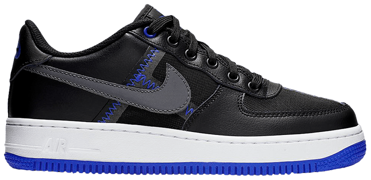air force 1 lv8 black and blue