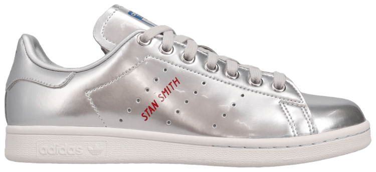 adidas stan smith metallic silver