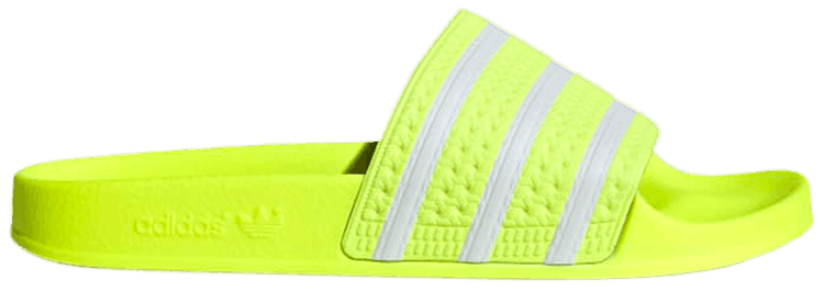 adidas slides neon yellow