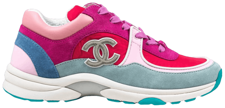 pink chanel tennis shoes