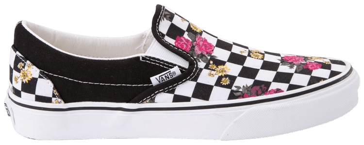 Classic Slip-On 'Checkerboard Floral 