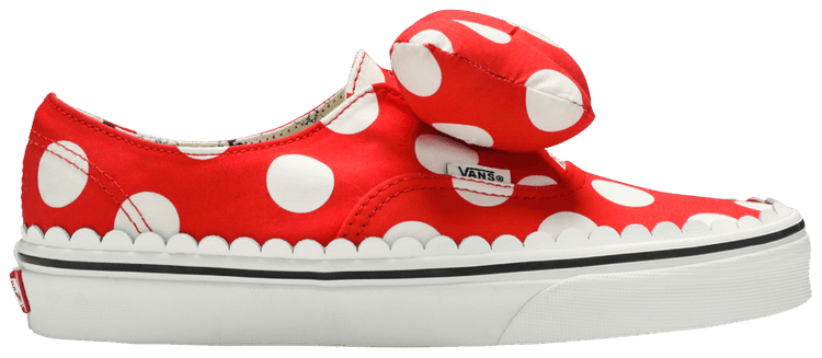 vans x disney red spot sliders