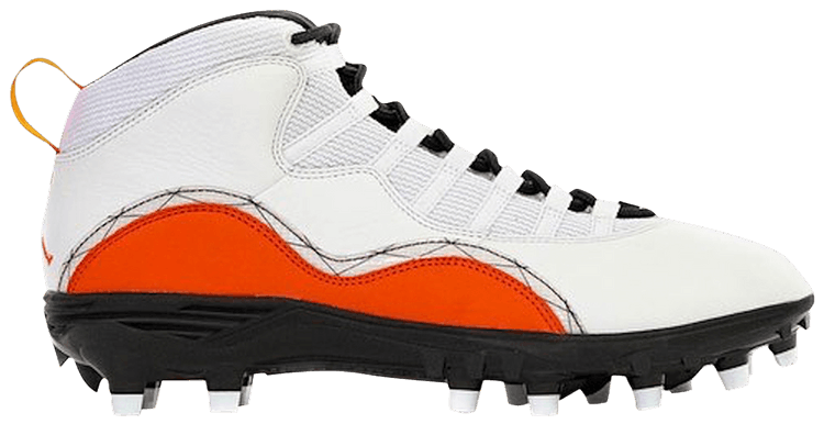 orange jordan football cleats
