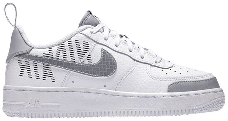 air force 1 lv8 white and grey