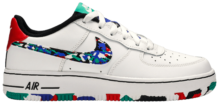 multi coloured nike air force