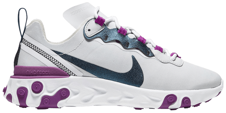 react element 55 purple and blue