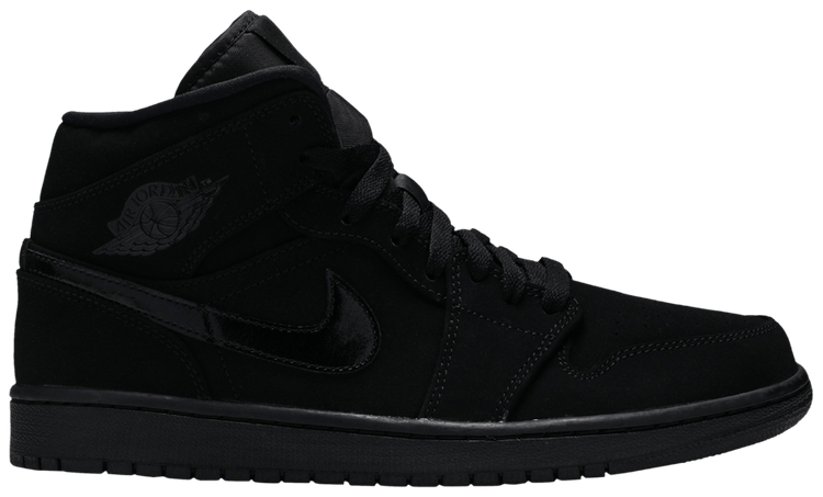 jordan 1 mid black suede