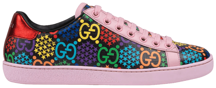 new ace perforated logo sneaker gucci