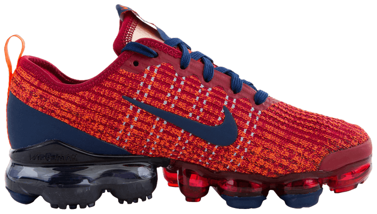 nike vapormax flyknit 3 red and blue
