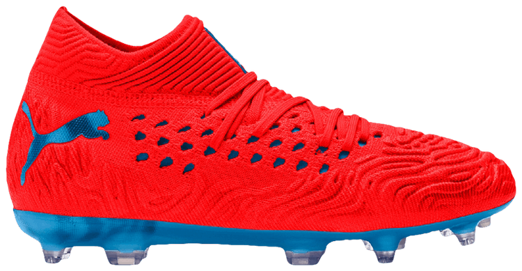 puma future 19.1 red blast bleu azur