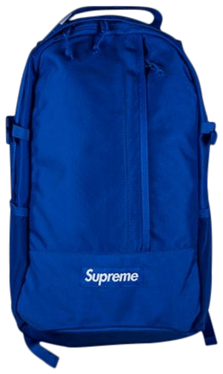 supreme backpack ss18 blue