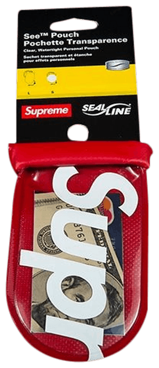 supreme sealline see pouch small red