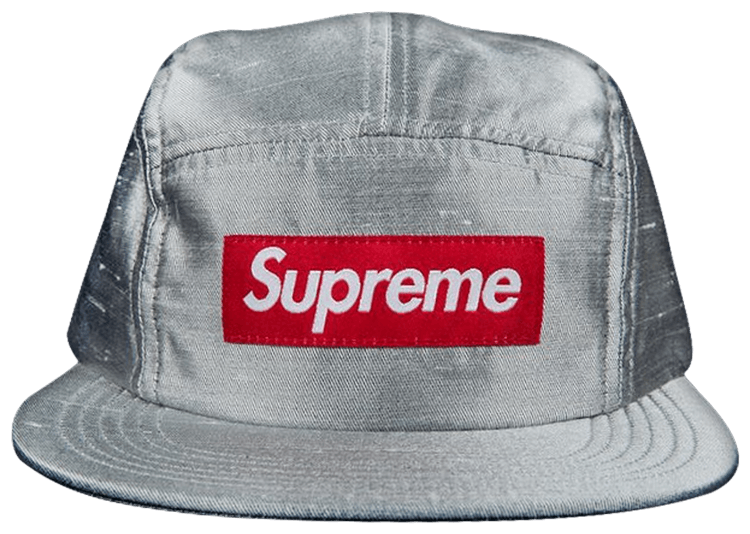 supreme raw silk camp cap