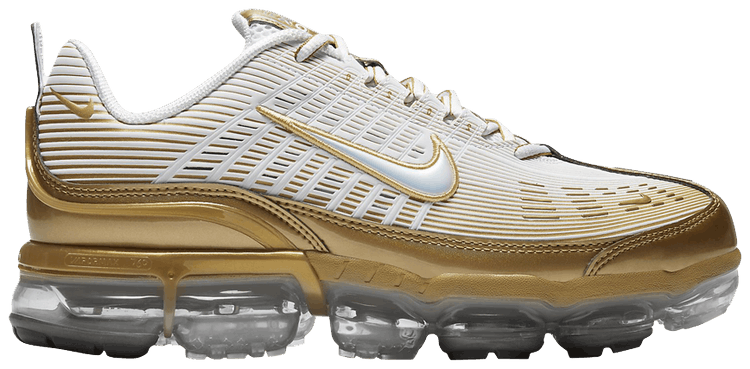 white and gold vapormax 360