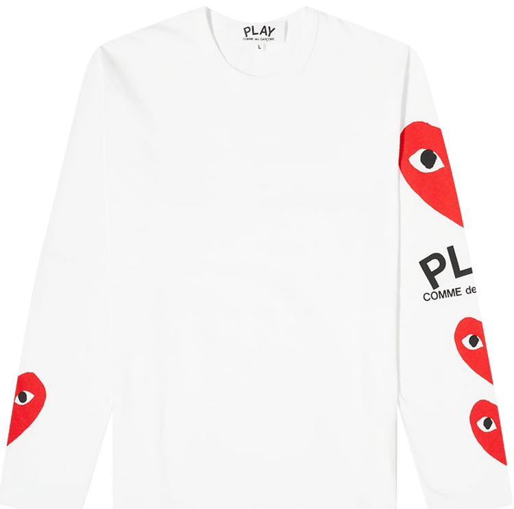 Comme Des Garcons Play Hooded Sweatshirt Grey Comme Des Garcons P1t170 Grey Goat