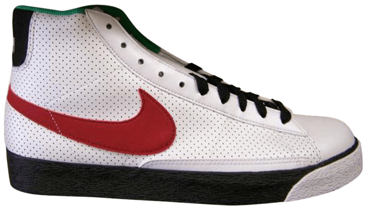 blazer high white red
