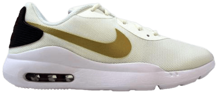women's nike air max oketo white and gold