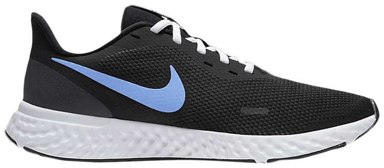 Nike revolution 5 black university blue clearance