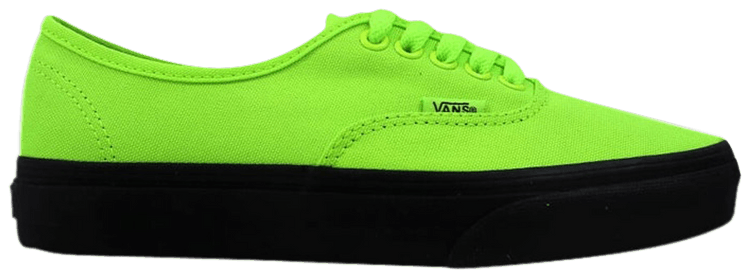 vans authentic neon green