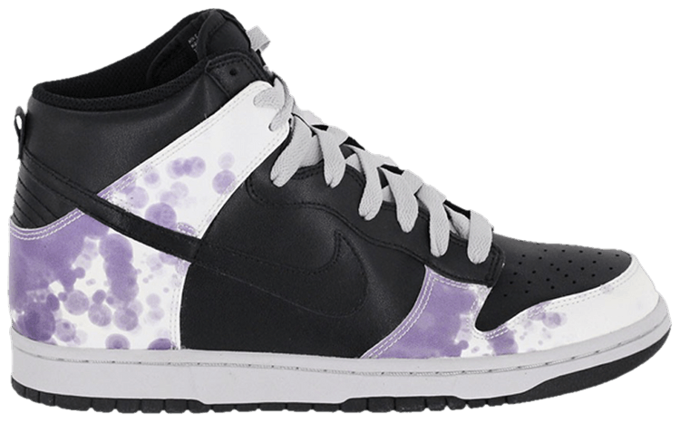 purple and black dunks