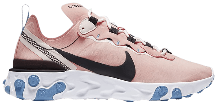 nike react element 55 premium black coral stardust