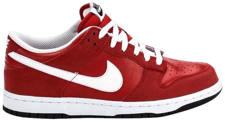 red nike dunks low