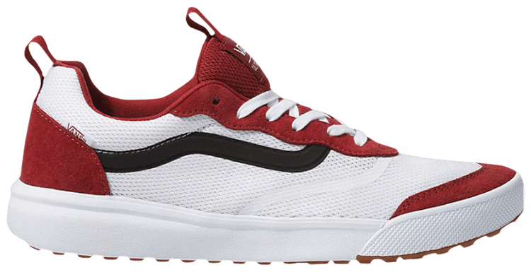 vans ultrarange rapidweld red & white shoes